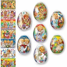 Heat Shrink Wrap - Sleeve Decoration Sticker Easter Egg Wraps Pysanka Angels