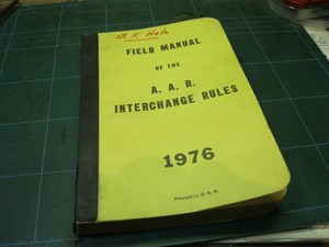 Field Manual of the A.A.R interchange rules 1976 | eBay