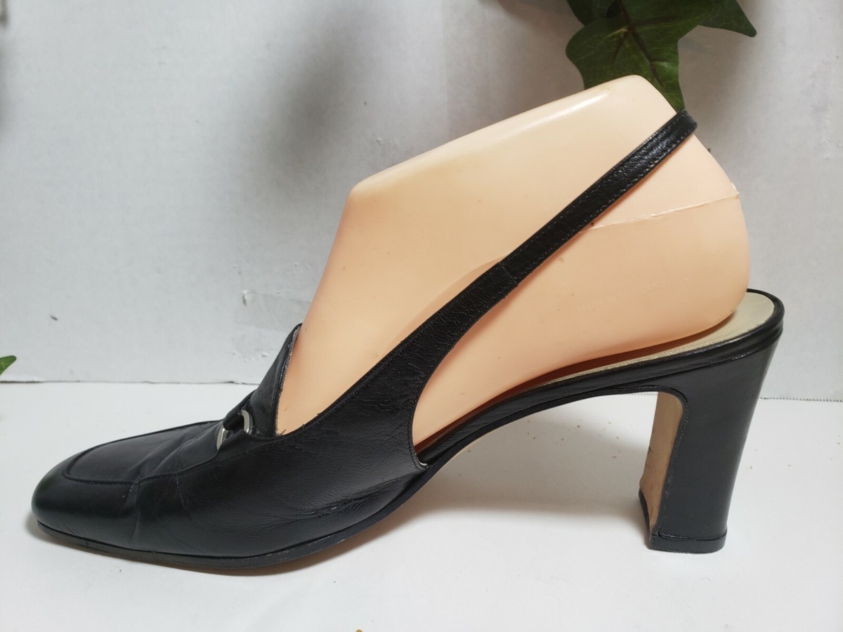 Anne Klein II Black Slingbacks Heels Pumps 8.5 N | eBay