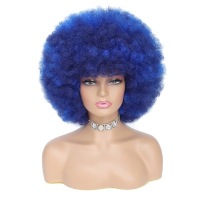 JSDshine 70s Afro Kinky Curly Wig For Women - Soft Bouncy Natural Looking Syn...