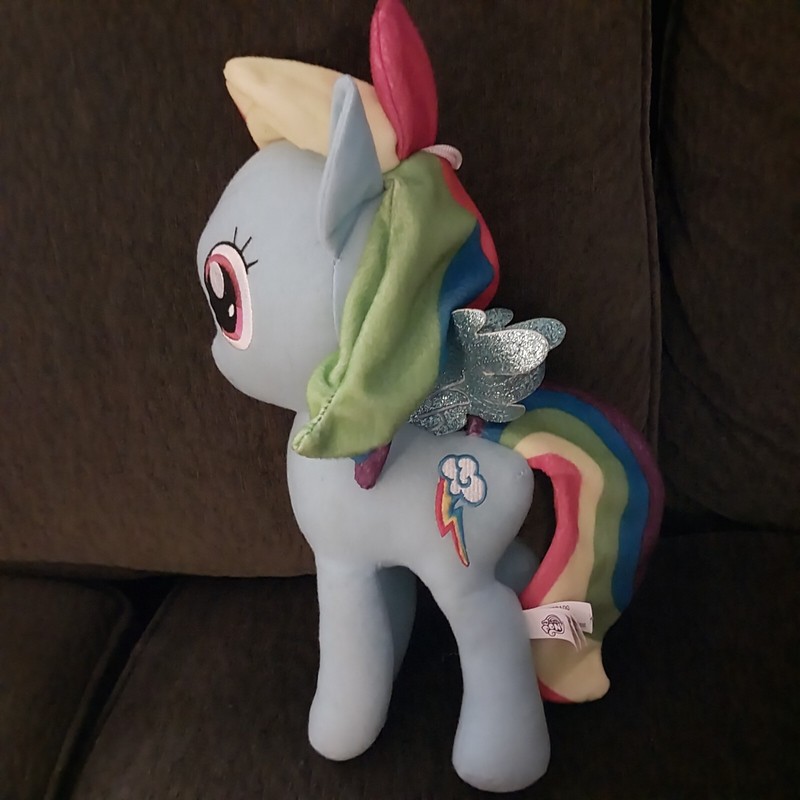 My Little Pony Rainbow Dash Hasbro 12" Stuffed Plush 2017 Pre-owned 