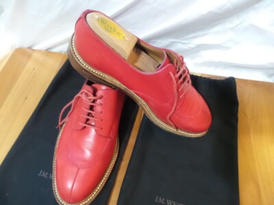 JM Weston 598 Demi-Chasse / Half Hunt Derby In Rich Red Leather 7 