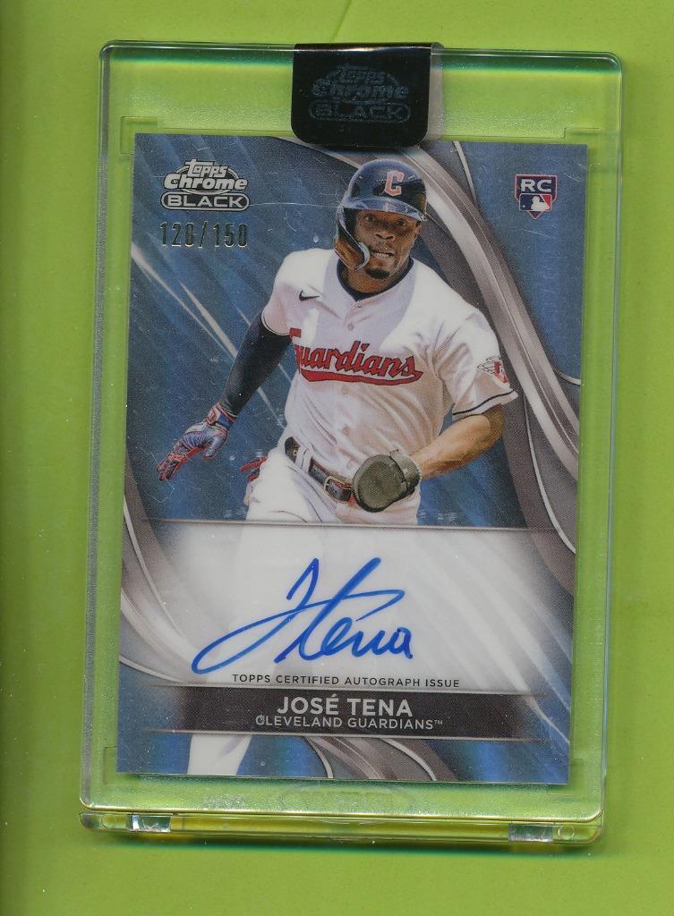 2024 Topps Chrome Black Refractor Autograph Jose Tena (CBA-JTE) Guardians /150