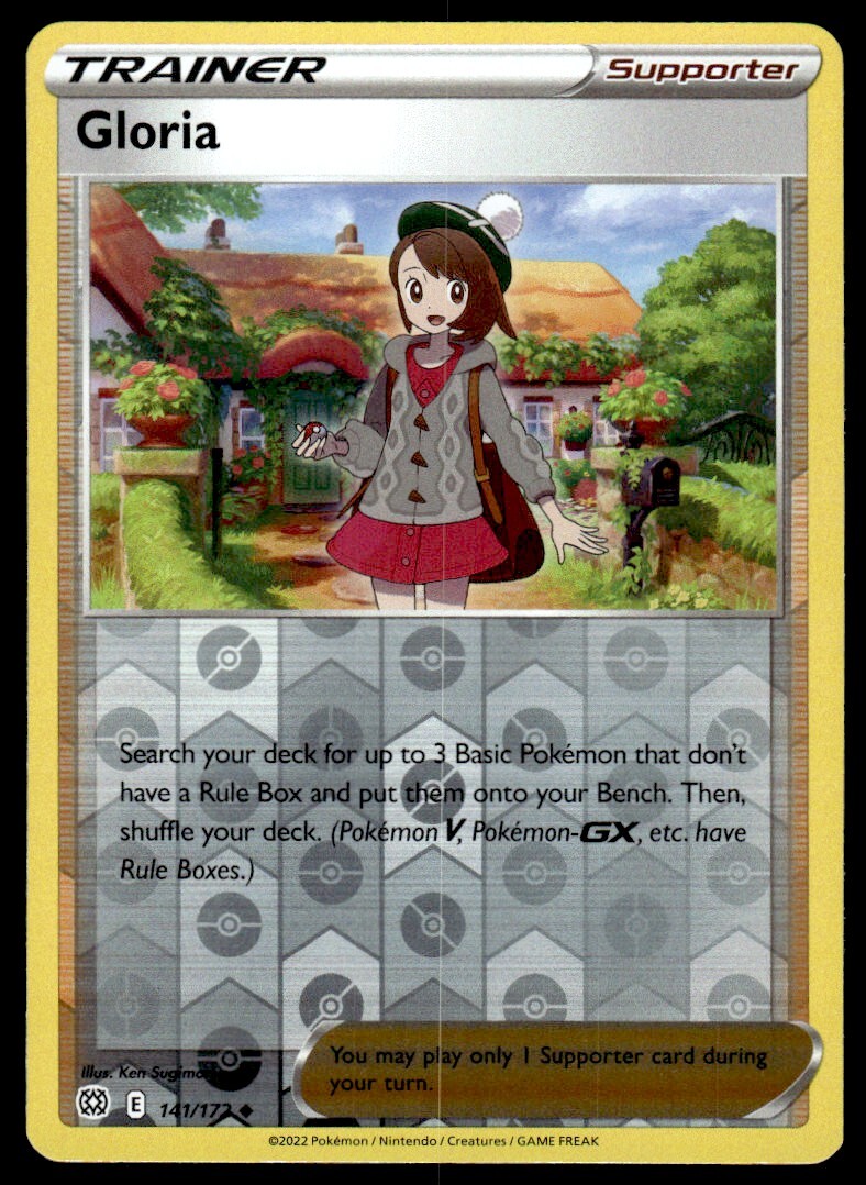 Gloria #141/172 Reverse Holo 2022 Pokemon Brilliant Stars LP