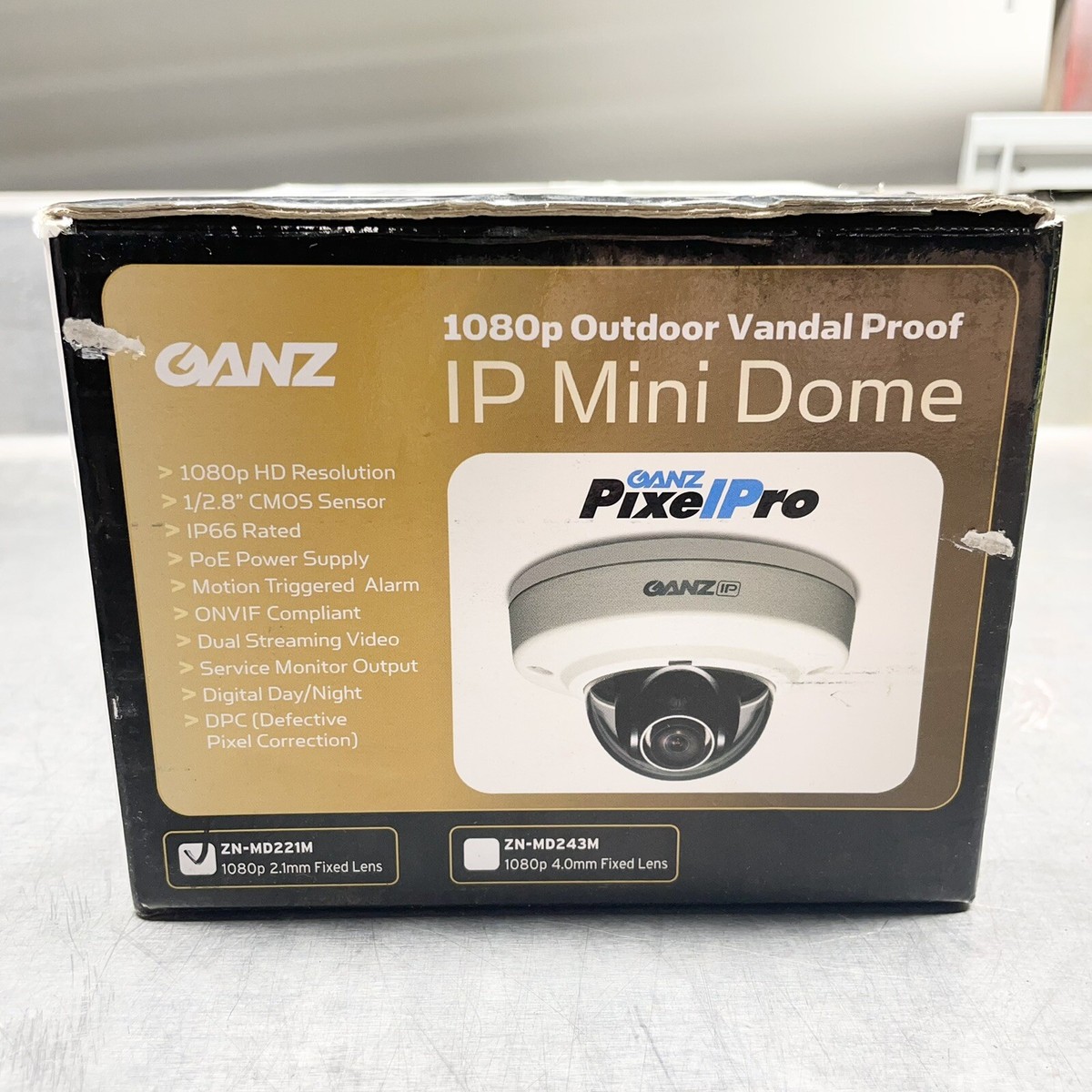 Ganz PixelPro ZN-MD221M 1080p Outdoor Vandal Proof IP Mini Dome