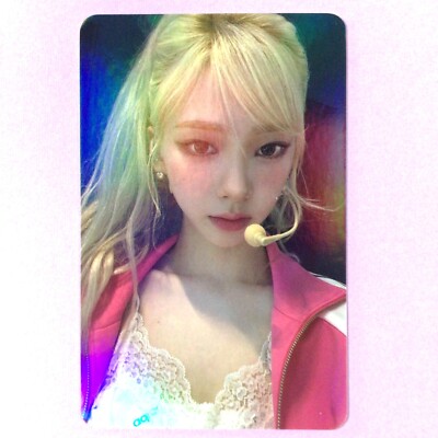 KARINA Aespa TCG 0411 Blonde hair red jersey Foil KPOP IDOL CARD