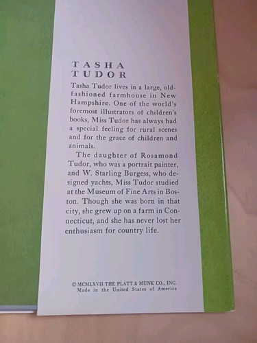 First Poems Of Childhood Tasha Tudor HC Book With DJ Vintage 1967 Signed Wow! - Picture 5 of 15