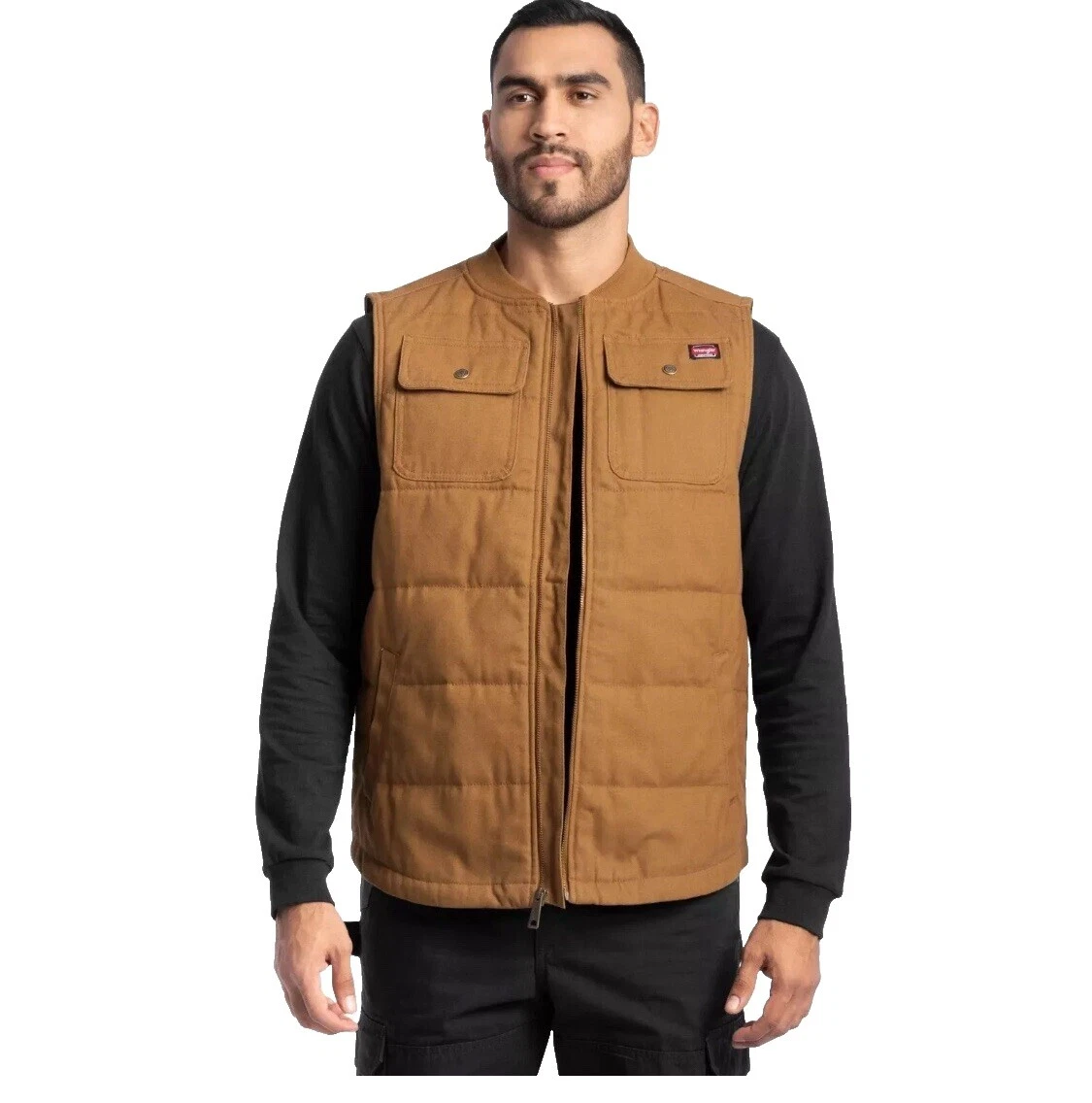 Wrangler Marrón abrigos, chaquetas y chalecos para hombres