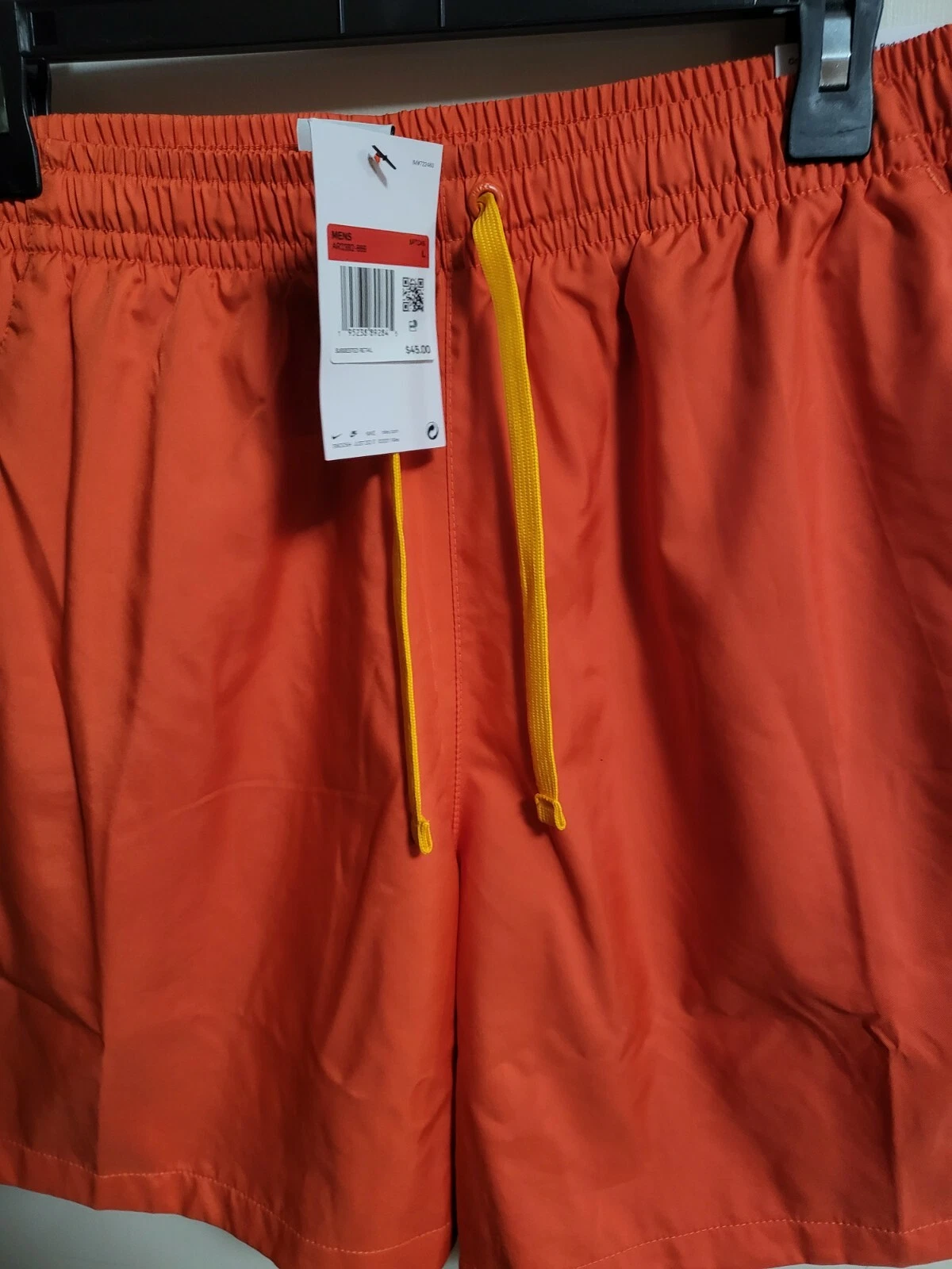 2-Nike Sportswear Gel AOP Flow Shorts-ORANGE DM7933-814 (C) Men's NWT LARGE