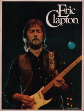 ERIC CLAPTON 1975 THERE'S ONE IN EVERY CROWD TOUR PROGRAM BOOK BOOKLET / EX 2 NM