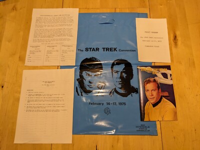 The 1975 Star Trek Convention Complete Registration Packet ~ NEW
