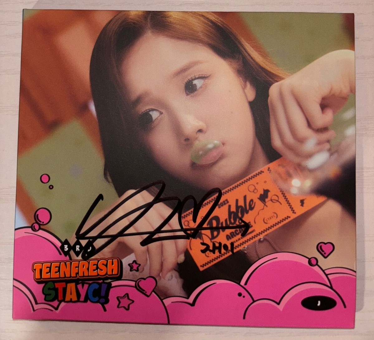STAYC [TEEN FRESH] J Autographed Signed Digipak Album | eBay