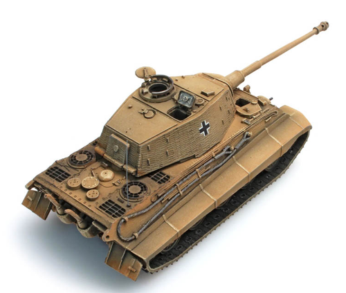 ARTITEC WWII German Tiger II Henschel Zimmerit yellow 1/87 FINISHED MODEL TANK - Picture 3 of 8