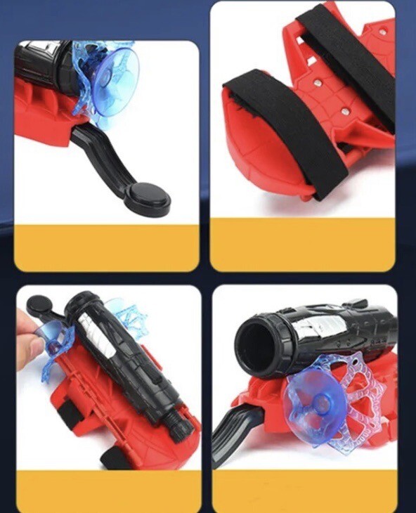 Spider Man Glove Web Launcher Spider String Shooter Halloween Prop Toys Gadget