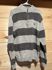 Chaps Knit Sweater Mens XL Button Neck Heavyweight Pullover Jumper