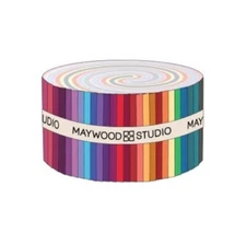 Jelly Roll Gelato Pairs Ombre Maywood Studio Cotton Fabric Strip Precuts M525.42