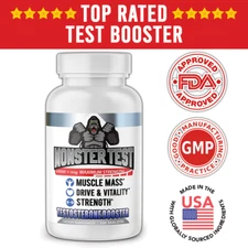 Monster Test Mens Test Booster Pills Tribulus Testosteron Booster 120CT Tablets