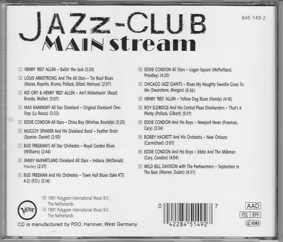Various Artists -  Jazz-Club Mainstream Dixieland (CD) - Bild 2 von 2