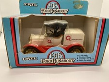 ERTL 1918 Ford Runabout 1/25 Scale Die Cast Metal Locking Coin Bank Vtg 1986