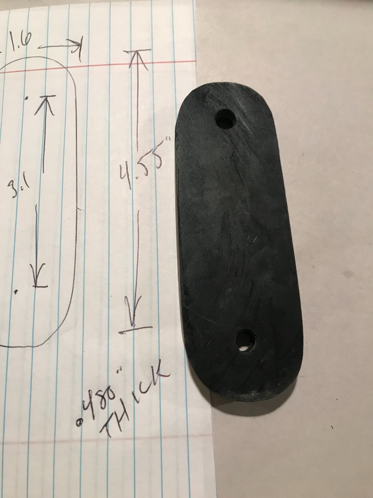 Hard Nylon Shotgun/Rifle Recoil Pad Spacer Inox Wind