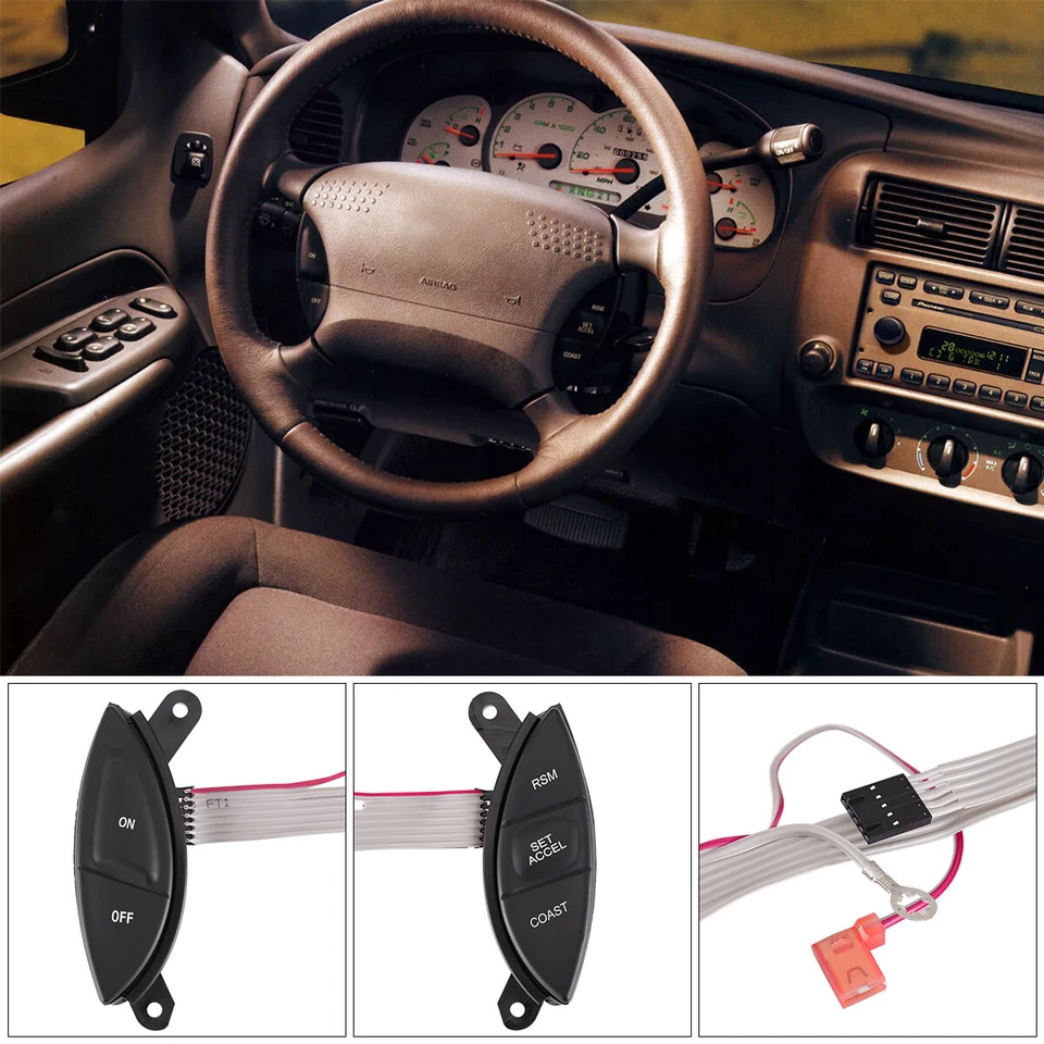 For 1998-2005 Ford Explorer Ranger Steering Wheel Cruise Control Switch Kit Foto 4 de 4