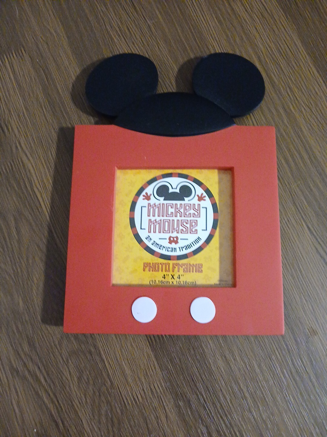 Disneyland Paris Mickey Mouse Ears Wood Picture Frame