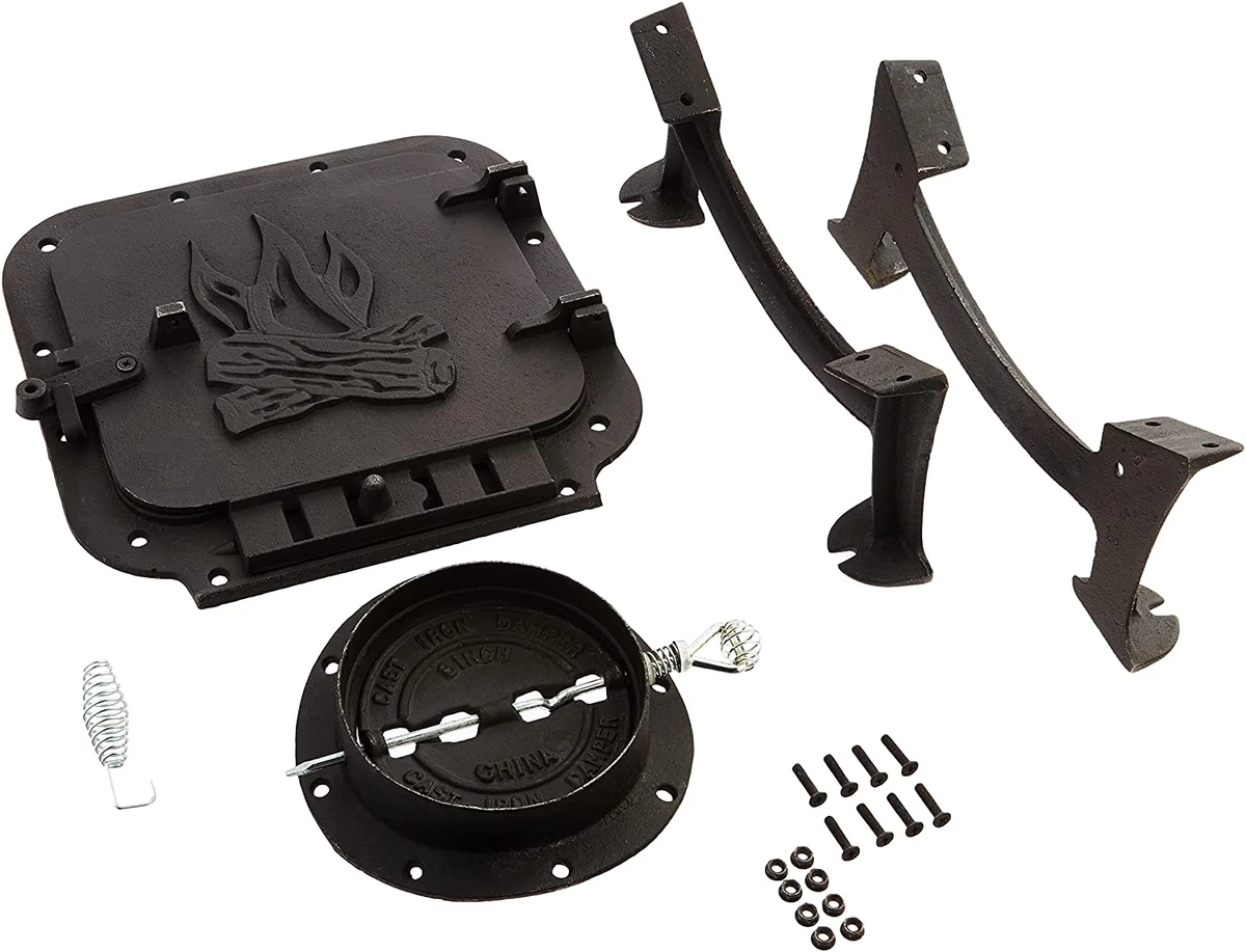 Barrel Stove Kit Cast Iron Legs Door 55 Gallon Steel Drum Wood Burner Heater  New 313029996972 | eBay