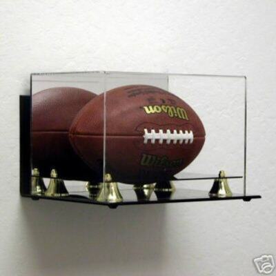 Deluxe UV Protected Football Display Case With Mirror - Wall Mount, Full Size 6 thumbnail image