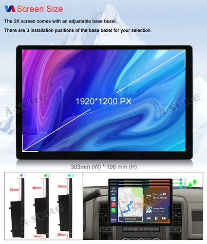 13.1'' 2K CarPlay Stereo Radio For Nissan Altima 2018-2021 Android 14 GPS 4+64GB - Picture 20 of 23