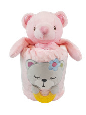 Baby Shower Gift Cake Carters Footed Sleeper PJs Activity Blanket Bear Easter