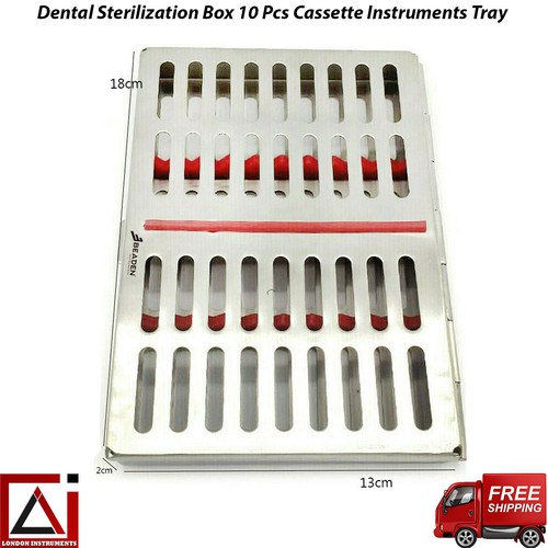 Bandeja de instrumentos de casete de esterilización Beaden® 10 piezas implante dental quirúrgico - Imagen 2 de 5