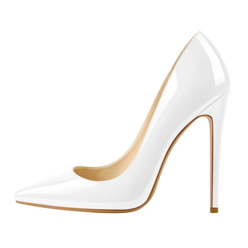 Sexy Damen-Stiletto-High-Heels spitz zulaufend Büro OL Arbeit eleganter Schuh Übergröße - Bild 49 von 50