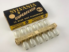 Sylvania Superflash 12 Blue Dot Flashbulbs M-2 EE413