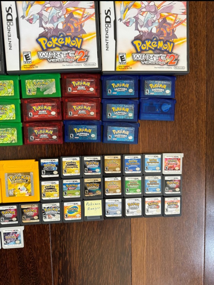 Authentic Pokemon Video Game Collection for GBA Nintendo DS/3DS *Pick ...