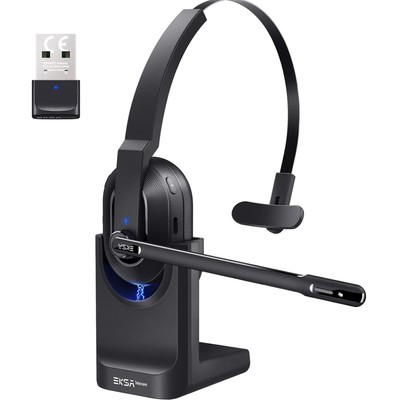 H5 Drahtloses Headset: 270° drehbarer Mikrofonarm & Hochwertige Kommunikation