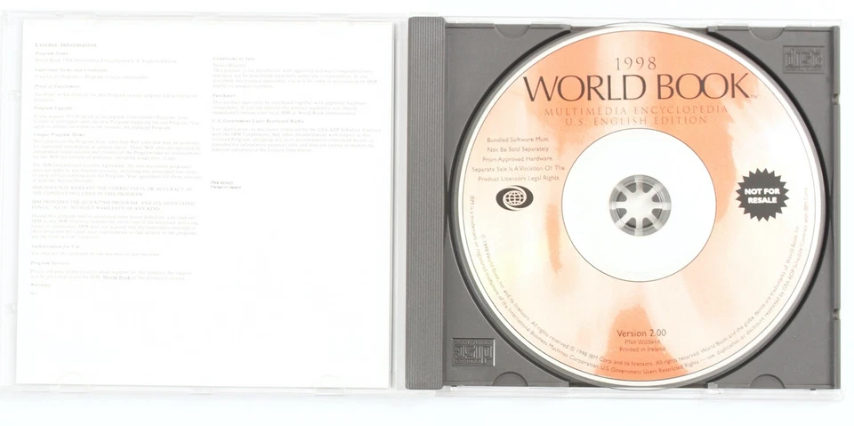 IBM World Book 1998 Multimedia Encyclopedia CD-ROM Software for PC - Image 3 of 3