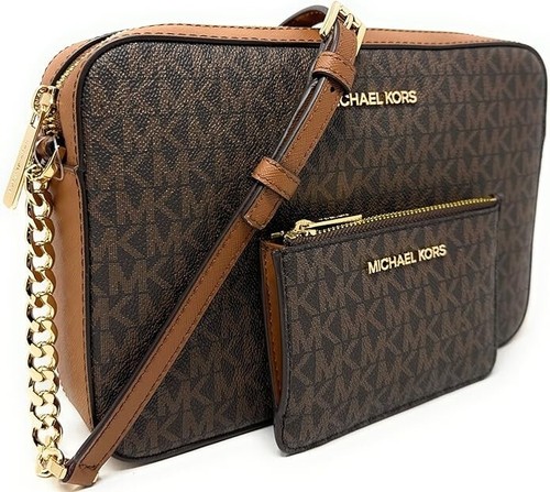Bolso Bandolera Michael Kors Jet Set Grande de Cuero con Logotipo a Juego Bolsa para Monedas - Imagen 9 de 24