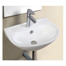 New ECT Global Wall Hung Basin Bathroom Ceramic Vanity White Mobi WB 5035W