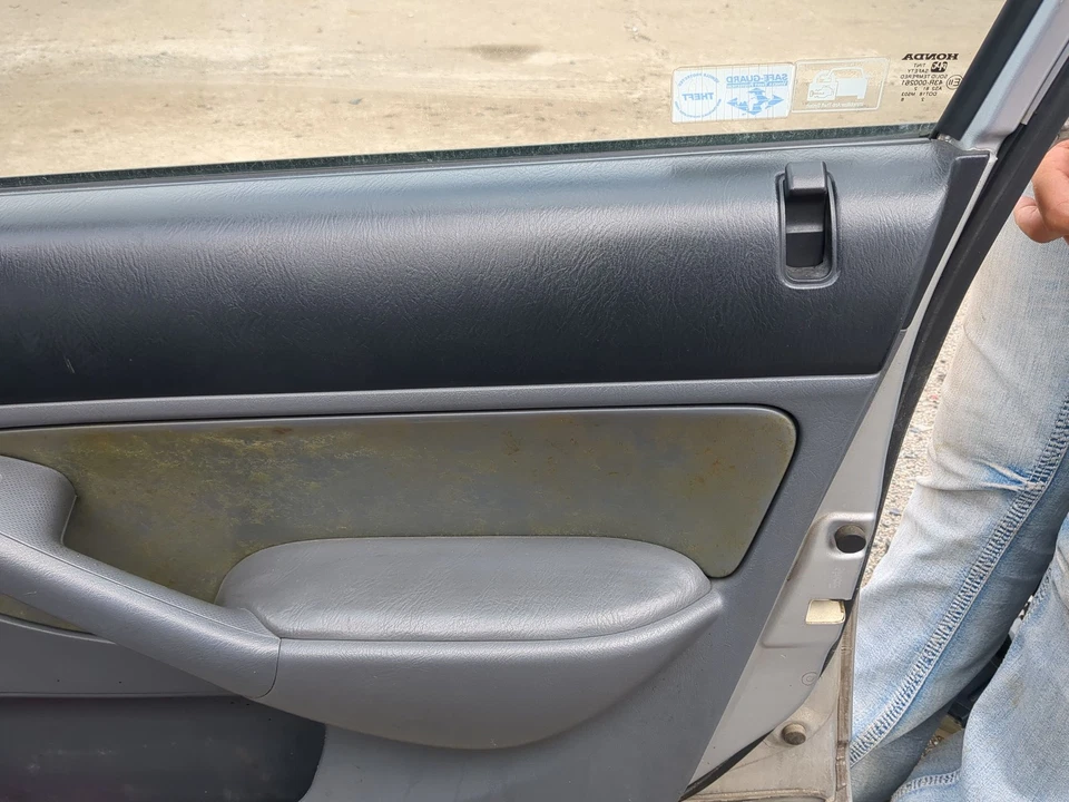 Honda Civic 2003 pasajero delantero derecho interior panel puerta moldura JZ8WI Foto 3 de 4