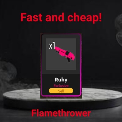 Ruby Flamethrower | Da Hood | Fast & Cheap  