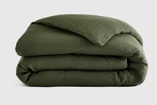 NWOT Quince Full Queen Duvet Cover Linen Pine Retail 170