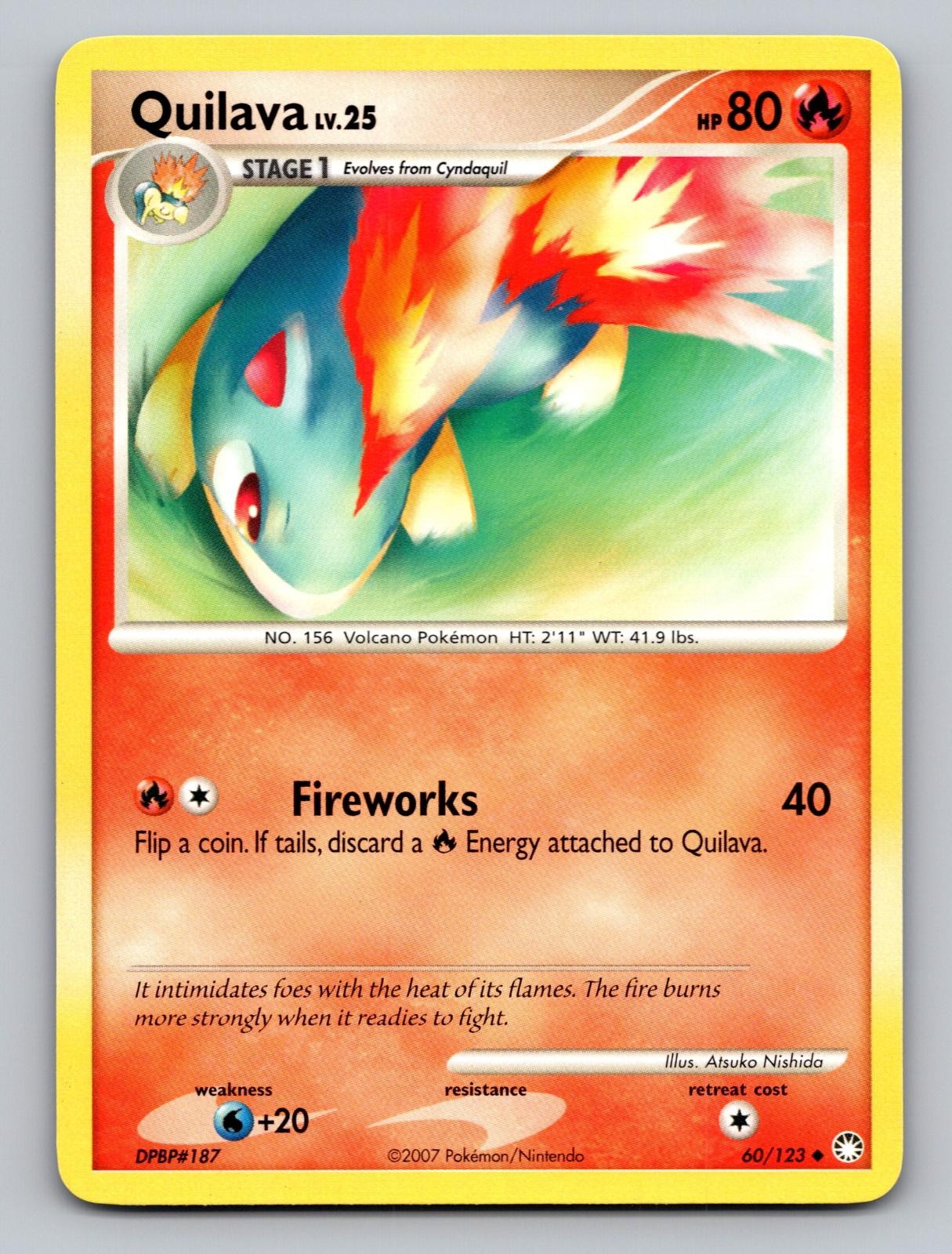 Quilava 60/123 Uncommon Mysterious Treasures Pokemon LP