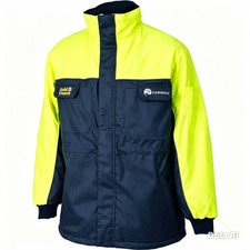 Caribou Goldfreeze Chill Bomber Jacket EN342 Thermal Workwear Medium Navy/Yell
