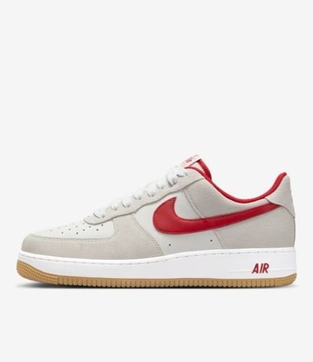 Nike Air Force 1  07 LV8 IB6388-101 UK 9 Summit White Varsity Red Gum Herren