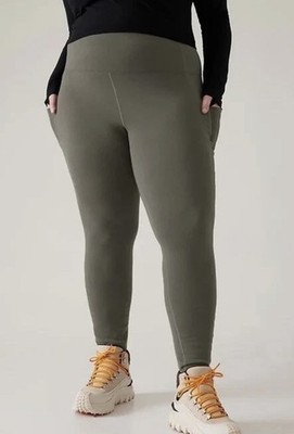 ATHLETA Altitude Stash High Rise Polartec Power Stretch Tight  2X | #428836 NEW