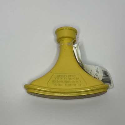 Vintage Nelson Flaring Rose Metal Fan Spray Hose Nozzle Garden Shower Yellow NOS