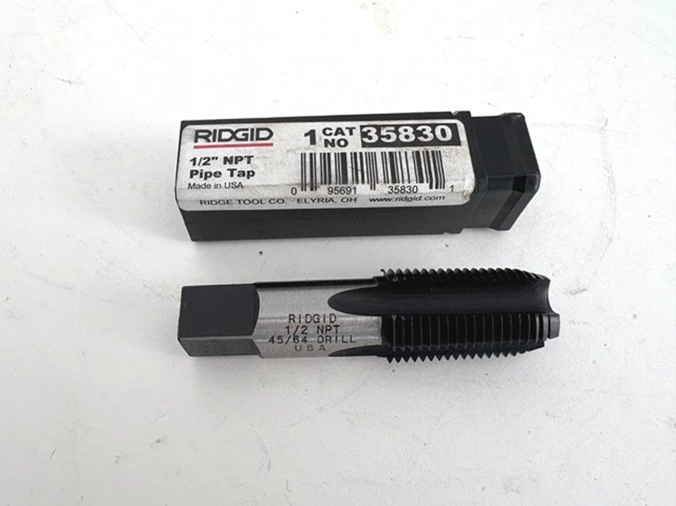 RIDGID 1/2" NPT Pipe Tap #35830 NEW Made in USA - Image 3 of 4