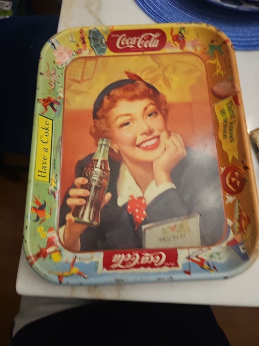 Jane Wyman Vintage 1950's Thirst Knows No Season Coca Cola Tray | eBay