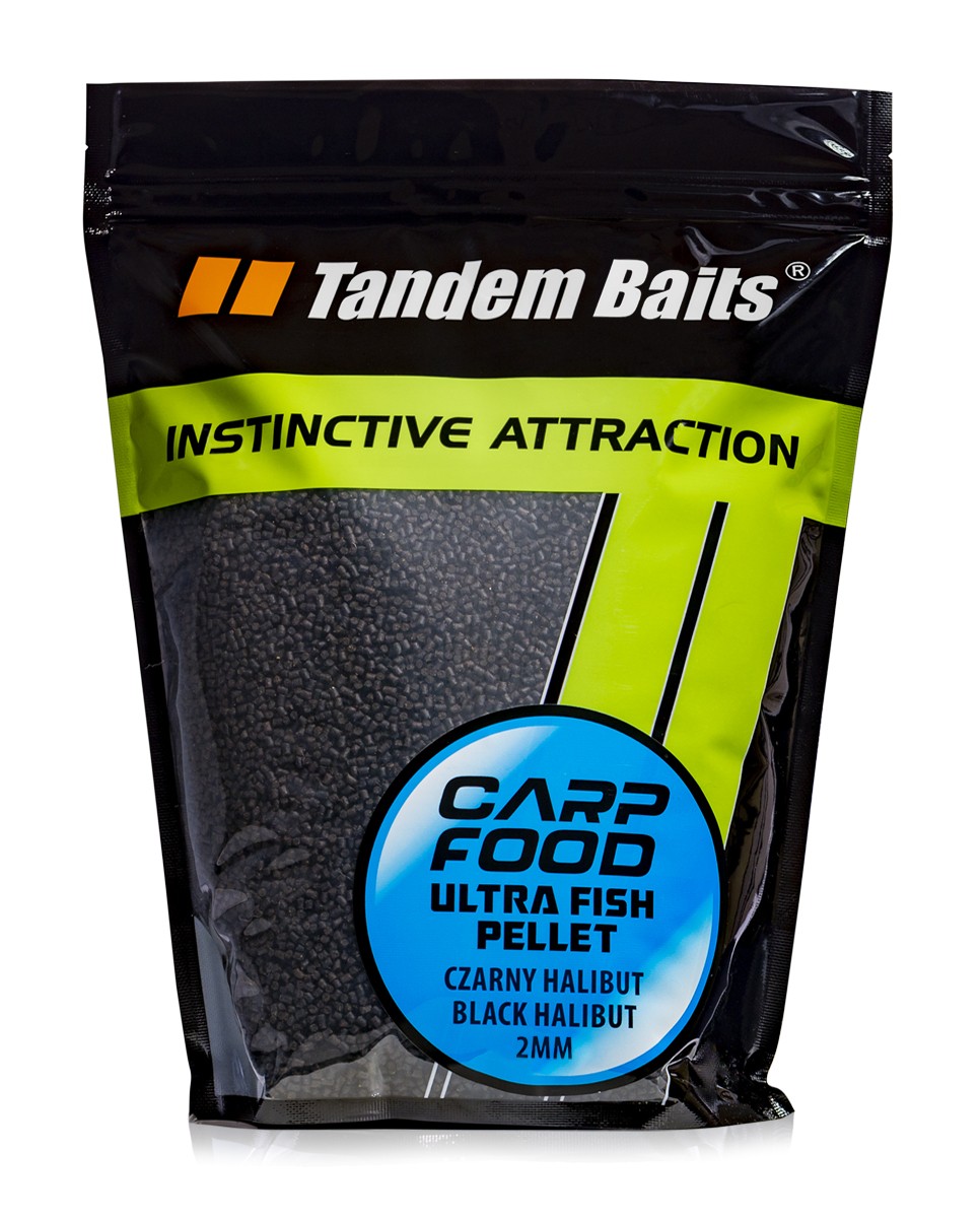 Tandem Baits Pellet ultra fish CF–1 kg–Halibut Nero 2 mm