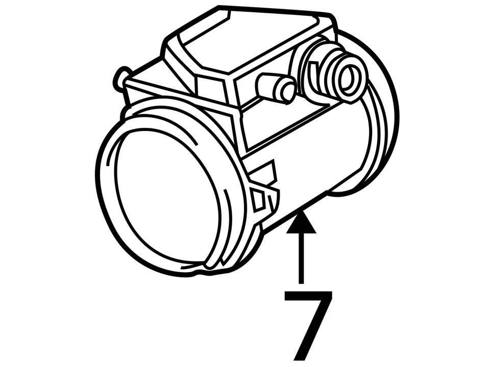 Medidor de flujo de aire BMW Z3 1997 3,2 L 13621707650 5097 Foto 4 de 4